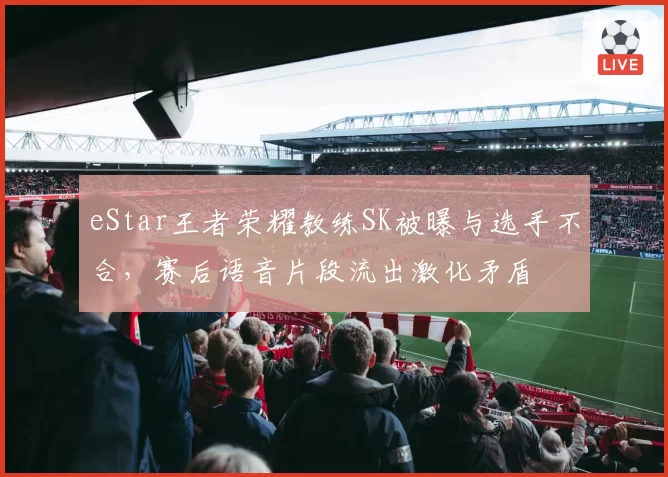 eStar王者荣耀教练SK被曝与选手不合，赛后语音片段流出激化矛盾